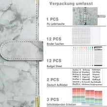 A6 Budget Planner Deutsch Geld Organizer Binder Taschen