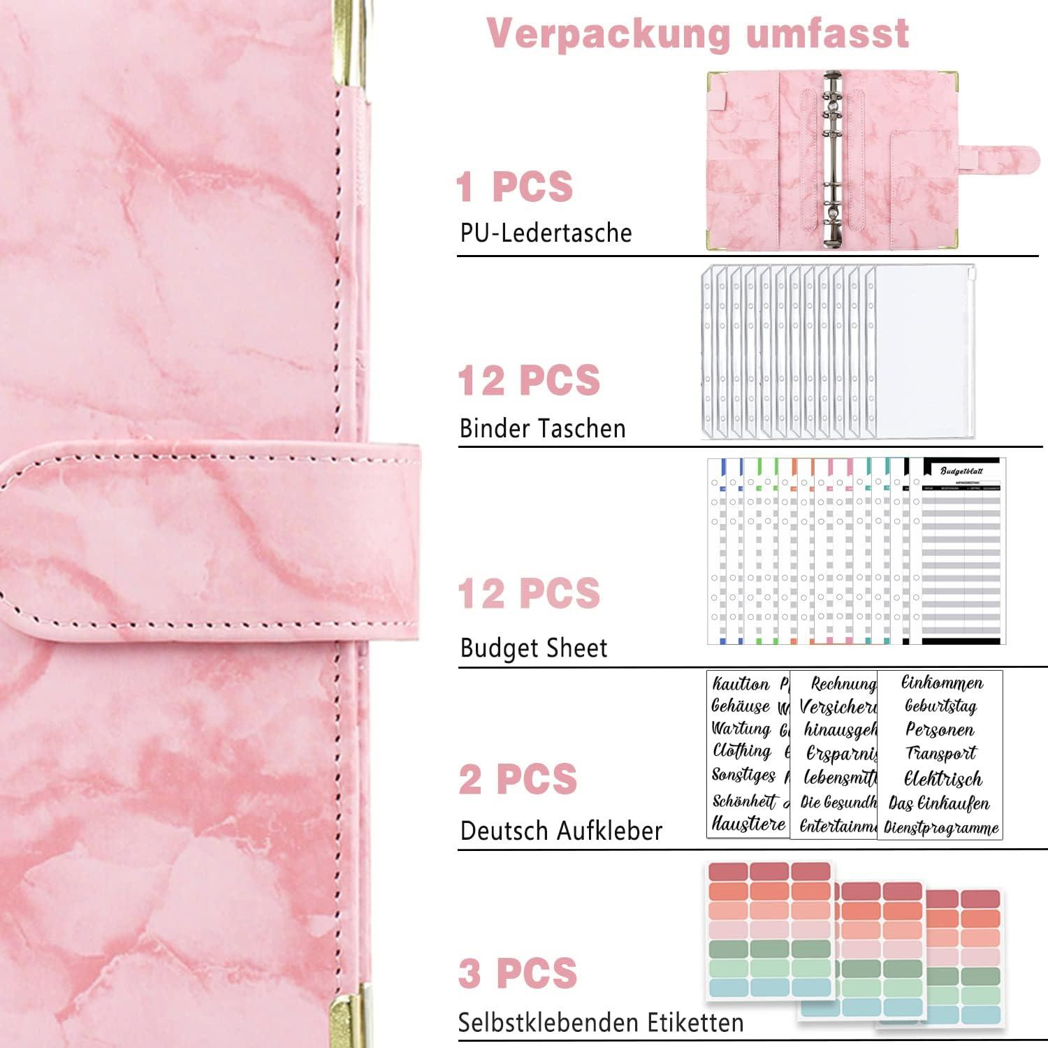 A6 Budget Planner Deutsch mit Geldorganizer und Binder