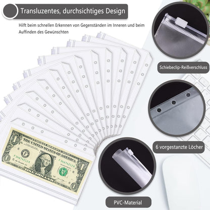 A6 Budget Planner Deutsch Geld Organizer Binder Taschen Sparbuch