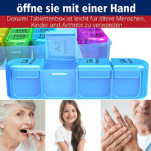 Tablettenbox 7 Tage Klein Pillendose Medikamentenbox Fächer