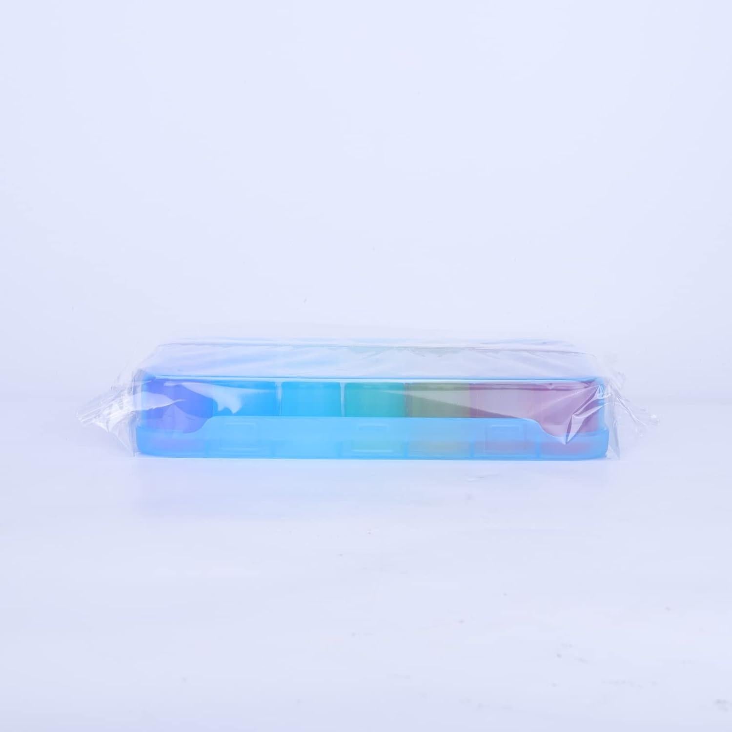 Tablettenbox 7 Tage Pillendose Große Fächer Medikamentenbox Blau