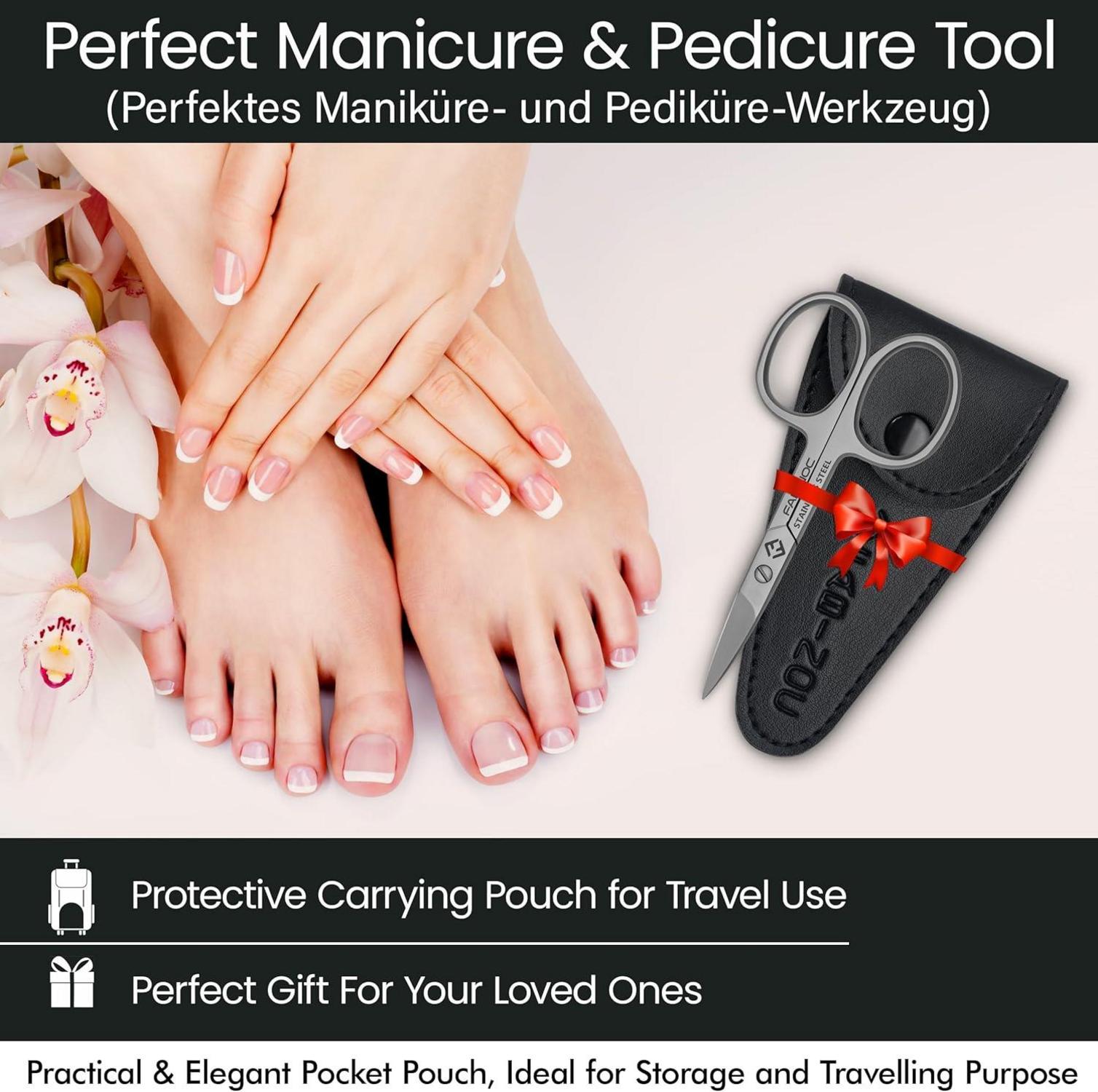 Gebogene Nagelhautschere deutsche Qualität Nagelschere für Damen & Herren
