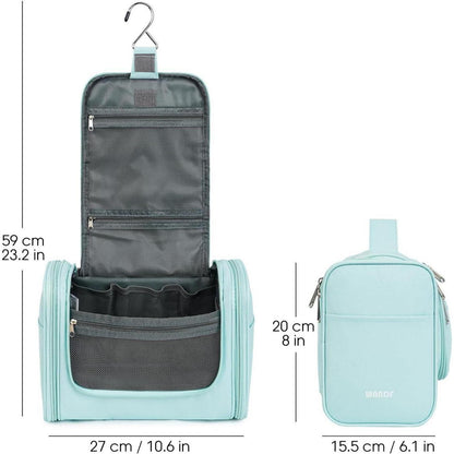 Große Kulturtasche zum Aufhängen, Minzgrün