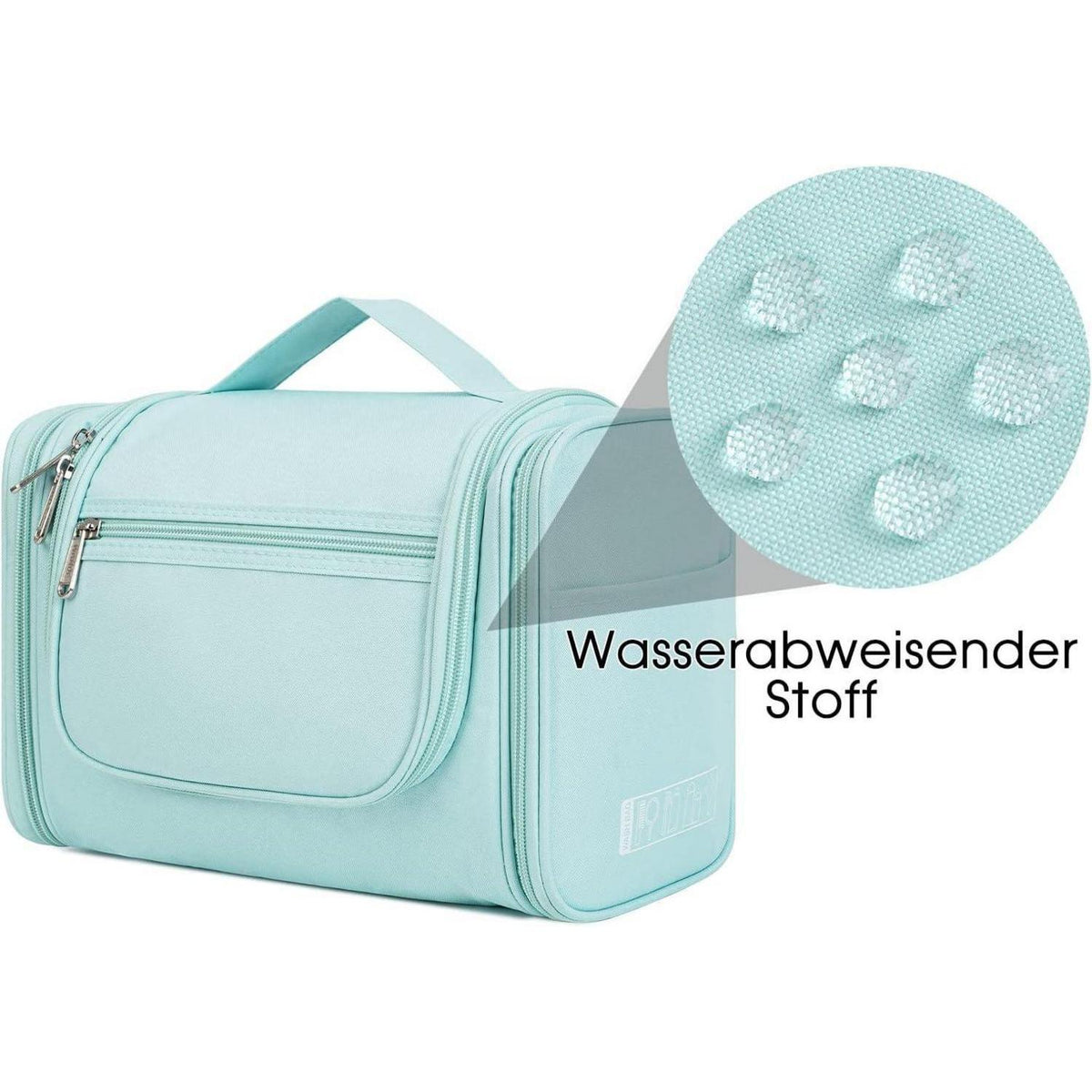Große Kulturtasche zum Aufhängen, Minzgrün