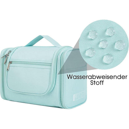 Große Kulturtasche zum Aufhängen, Minzgrün