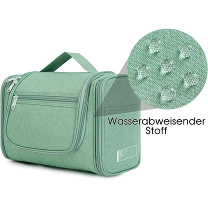 Große Kulturtasche zum Aufhängen, Reise-Waschtasche mit vielen Fächern