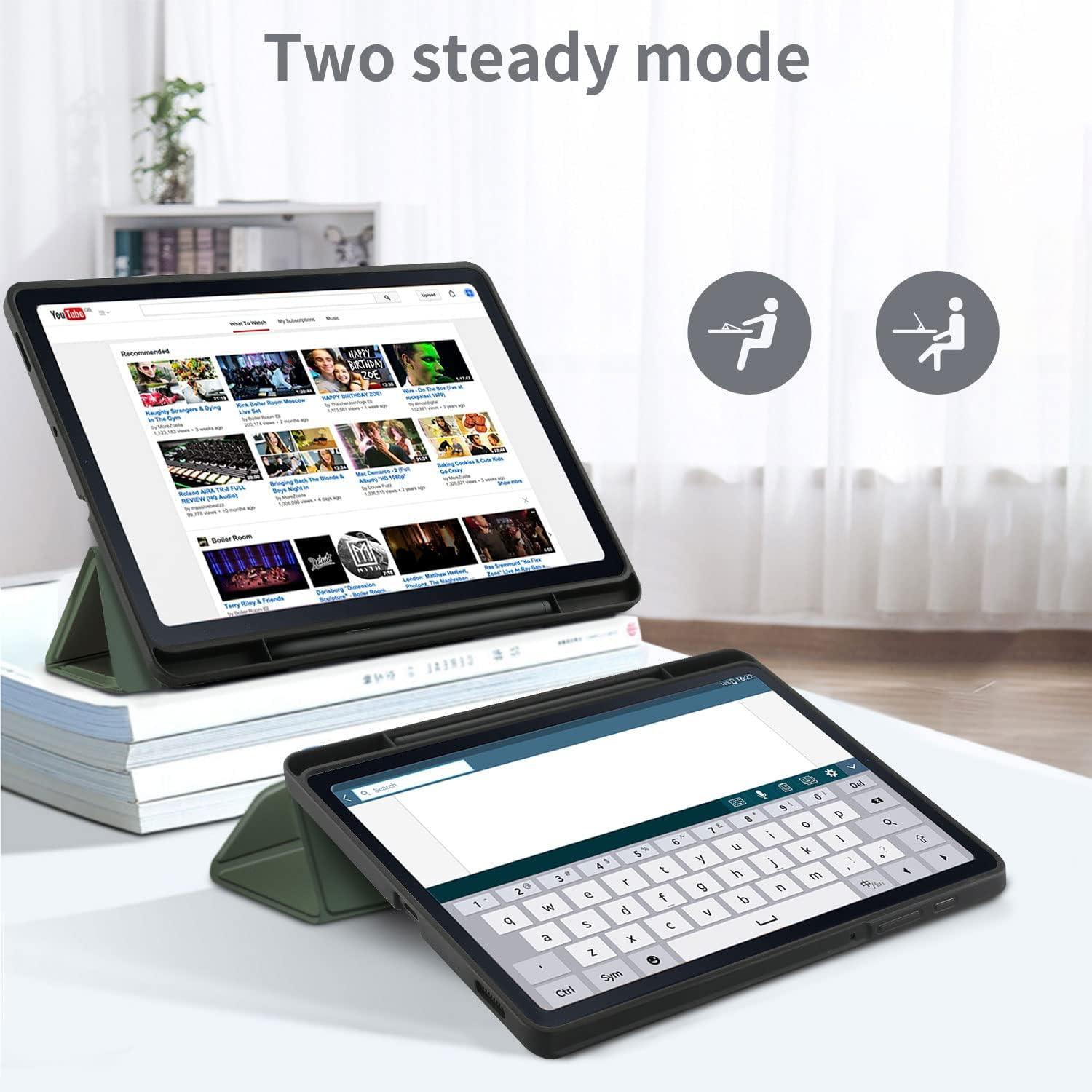 Schutzhülle Samsung Galaxy Tab S6 Lite 10.4 Zoll Olivgrün EasyAcc