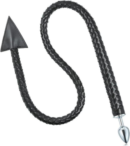 Metall Analplug mit Teufelsschwanz 108 cm lang Butt Plug BDSM FetishSM