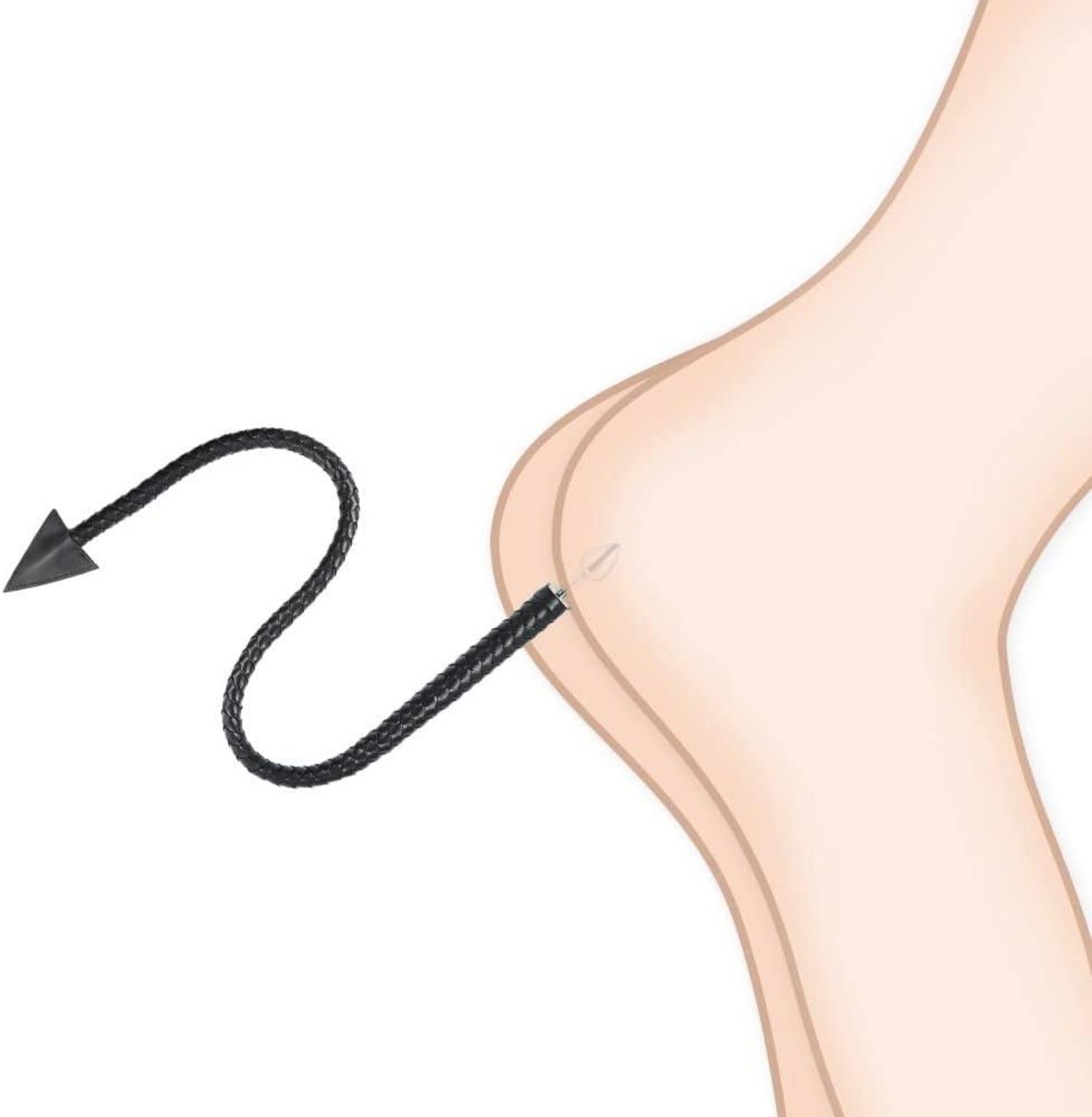 Metall Analplug Teufelsschwanz 108 cm Butt Plug Cosplay SM Sexspielzeug