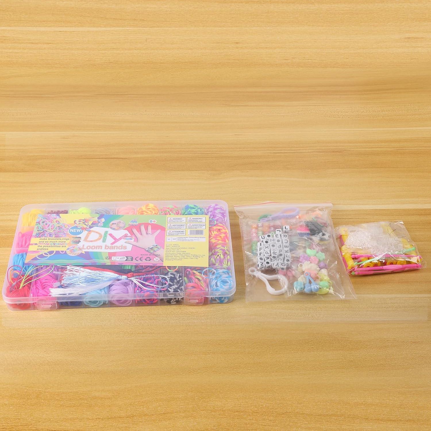 Selizo 2800+ Loom Bänder Set, 36 Farben Zubehör - Kinder Basteln DIY