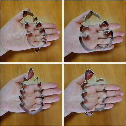 Blätter Ausstechformen Set - 4 Stück - Tropical Leaf Cookie Cutter Kit