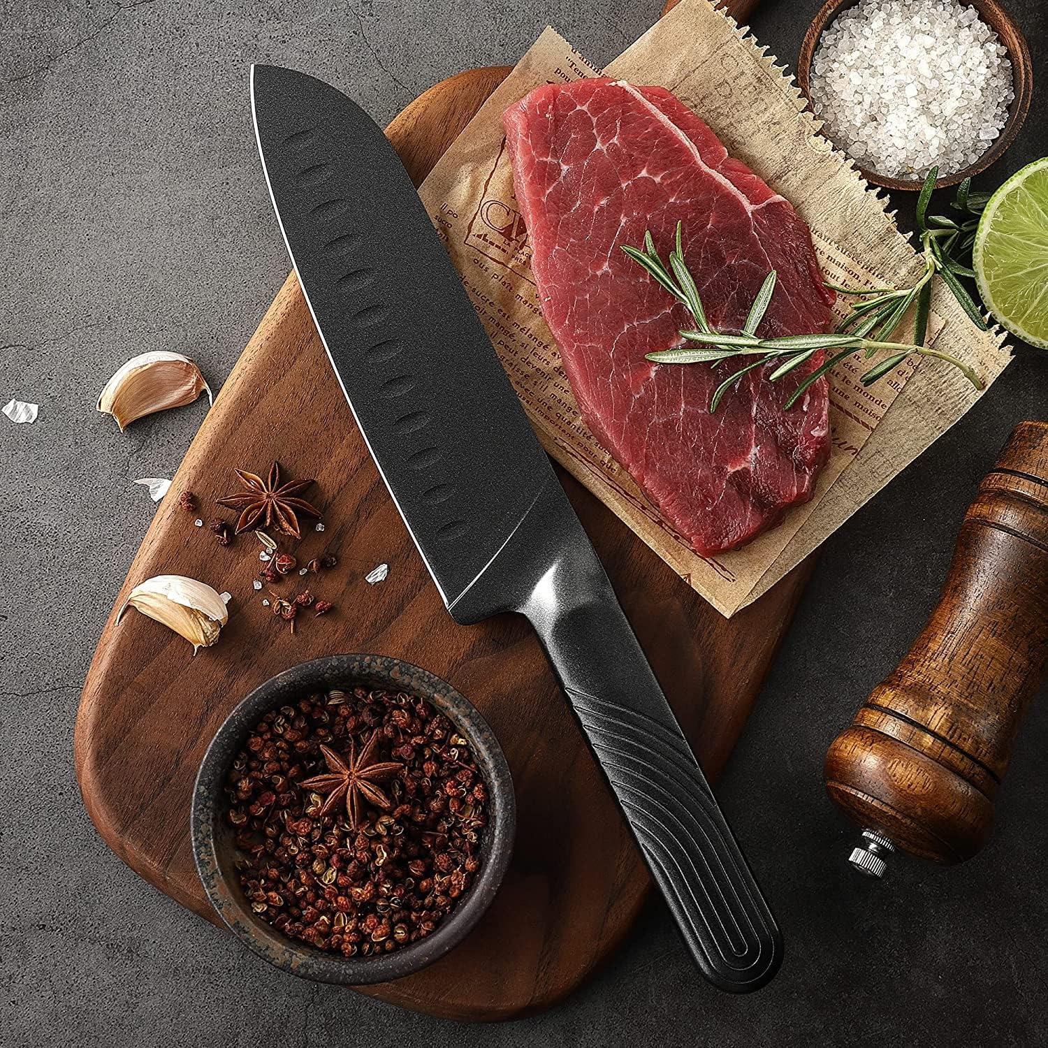 Santoku Profi Kochmesser Japanisches Allzweck Küchenmesser 17cm Klinge