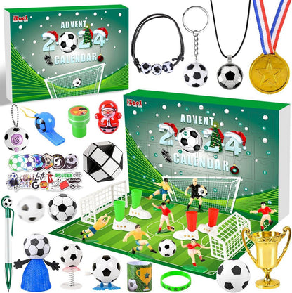 24-tägiger Fußball WM Spielzeug Adventskalender 2024
