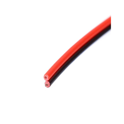 QWORK® 10m 22AWG Elektrischer Draht Schwarz Rot LED Strip