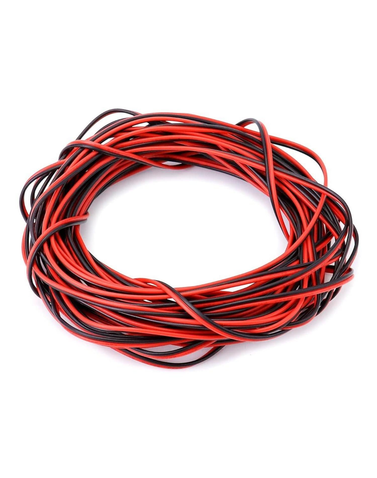 QWORK Elektrischer Draht 22AWG 2-adrig 10m LED Strip Verlängerung