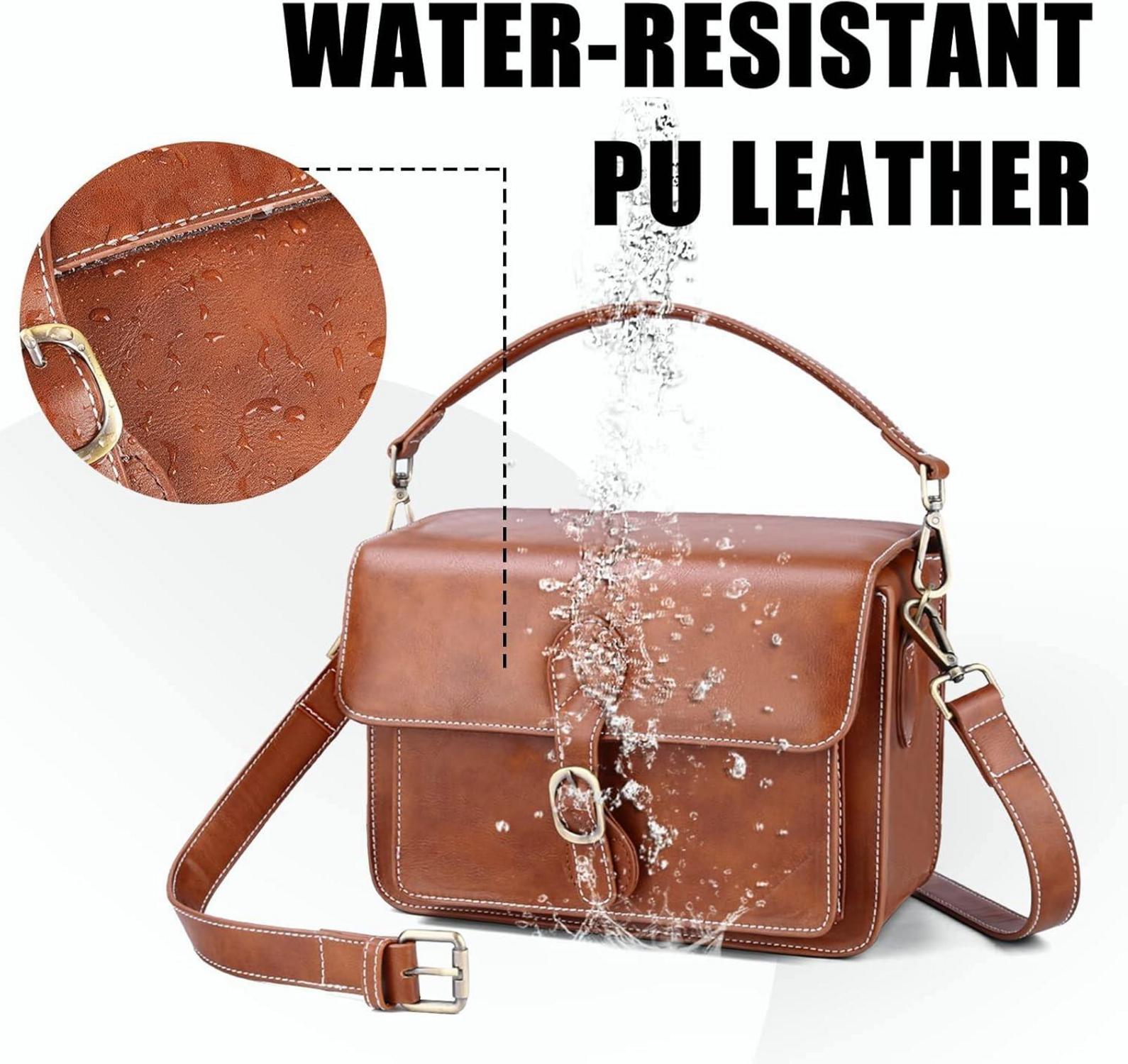 Kameratasche Wasserdicht Retro Braun für Canon Nikon Sony