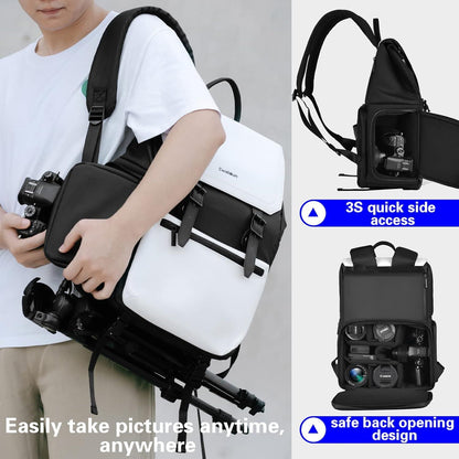 Kamerarucksack Wasserdicht Groß Professionell Weiß Sony Canon Nikon Objektiv