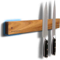 Gourmetop Magnetischer Messerhalter Wand ohne Bohren 42cm Holz
