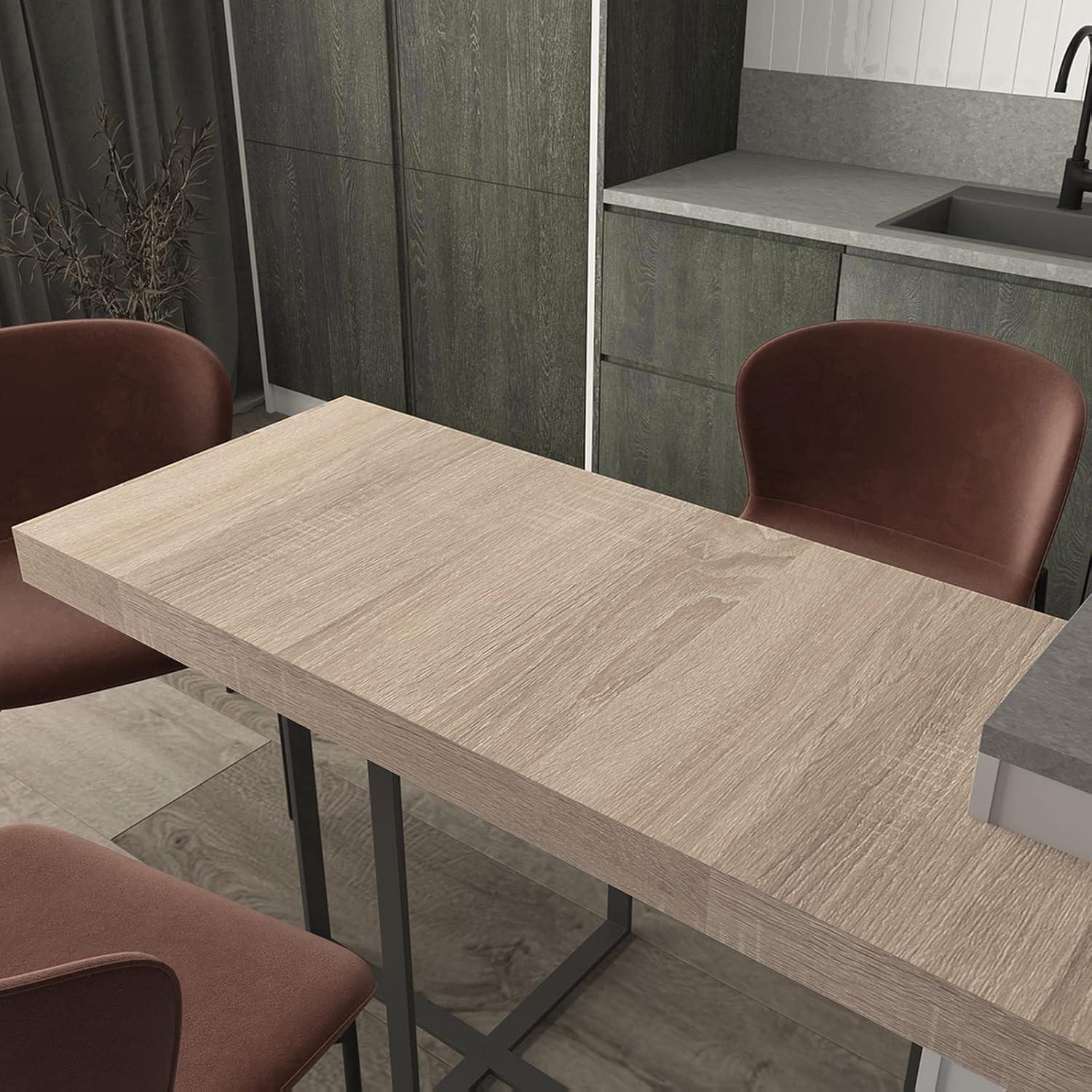 Extra Wide Grey Wood Grain Self Adhesive Wallpaper Waterproof