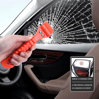 3x Notfallhammer Auto mit Fensterbrecher & Gurtschneider