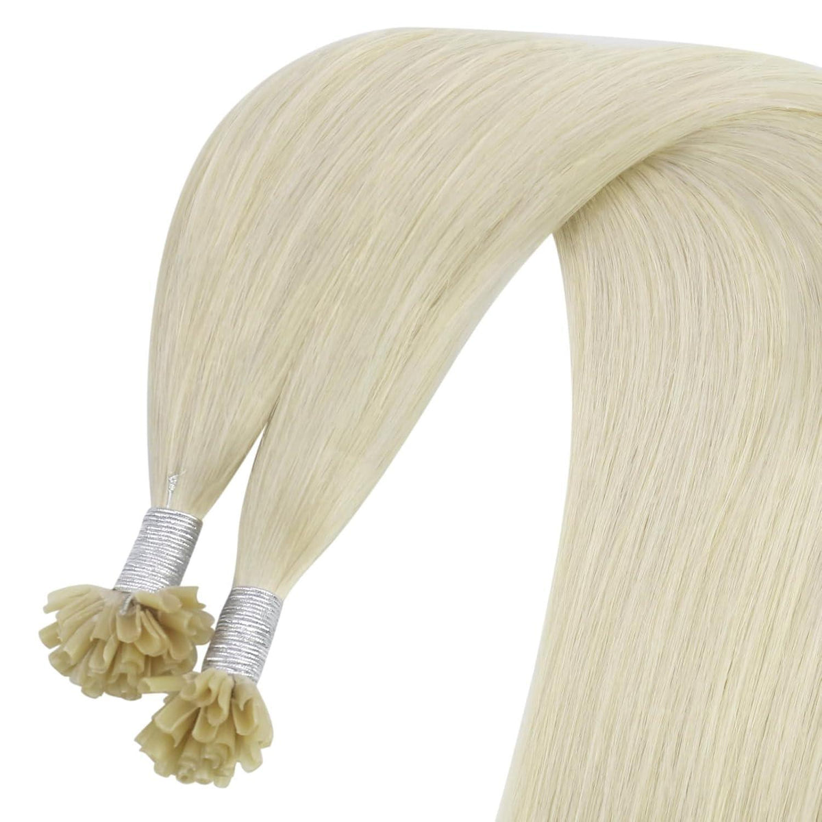 Echthaar Bonding Extensions Blond 35cm – Platinblond
