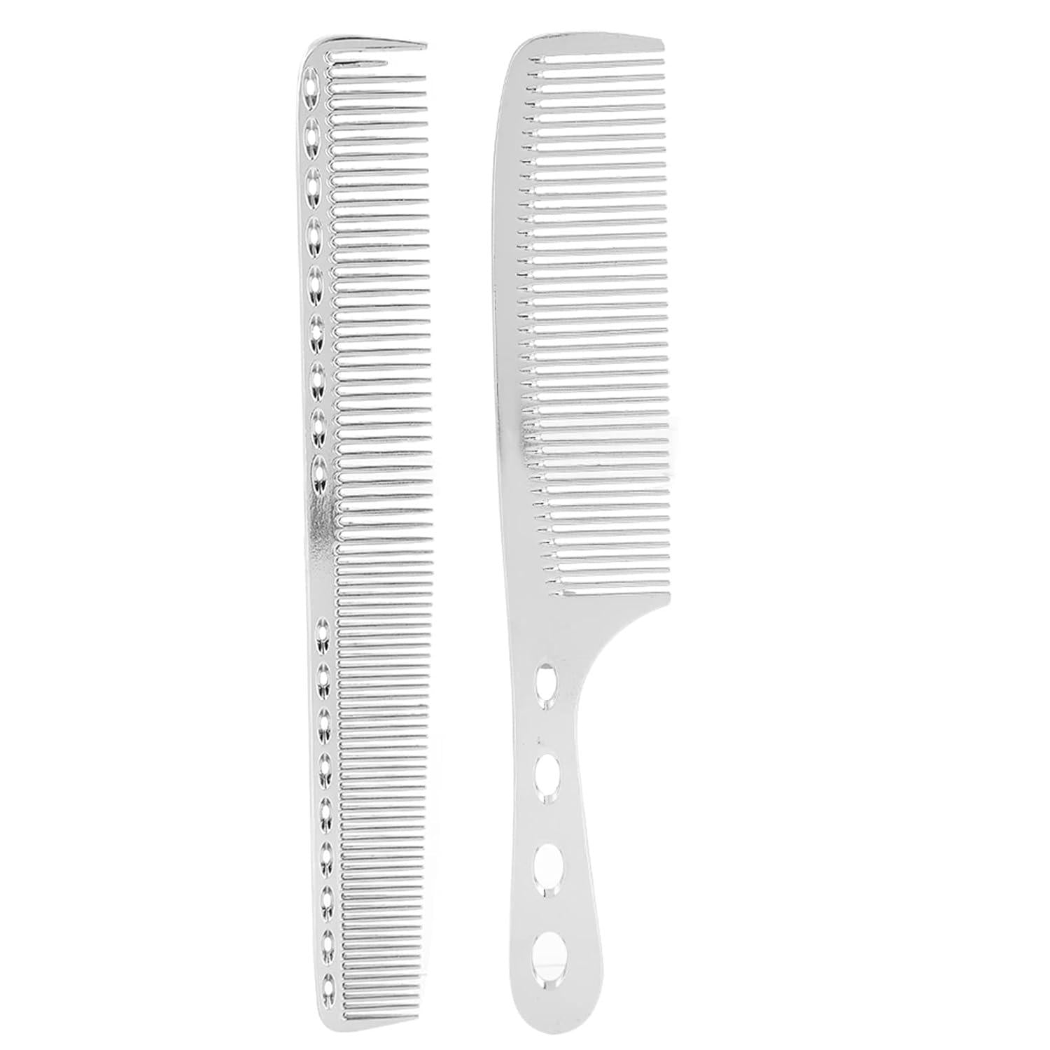 Aluminium Metall HaarKamm Set Anti statische Sparse HaarschnittKamm