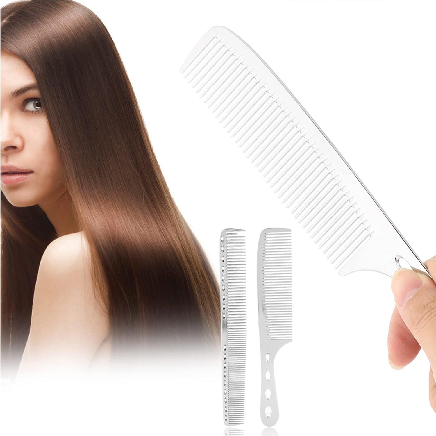 Professionelles Aluminium Haarstyling Kamm Set, 2-teilig