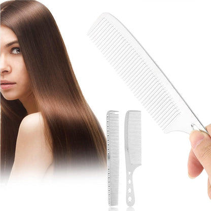 Professionelles Aluminium Haarstyling Kamm Set, 2-teilig