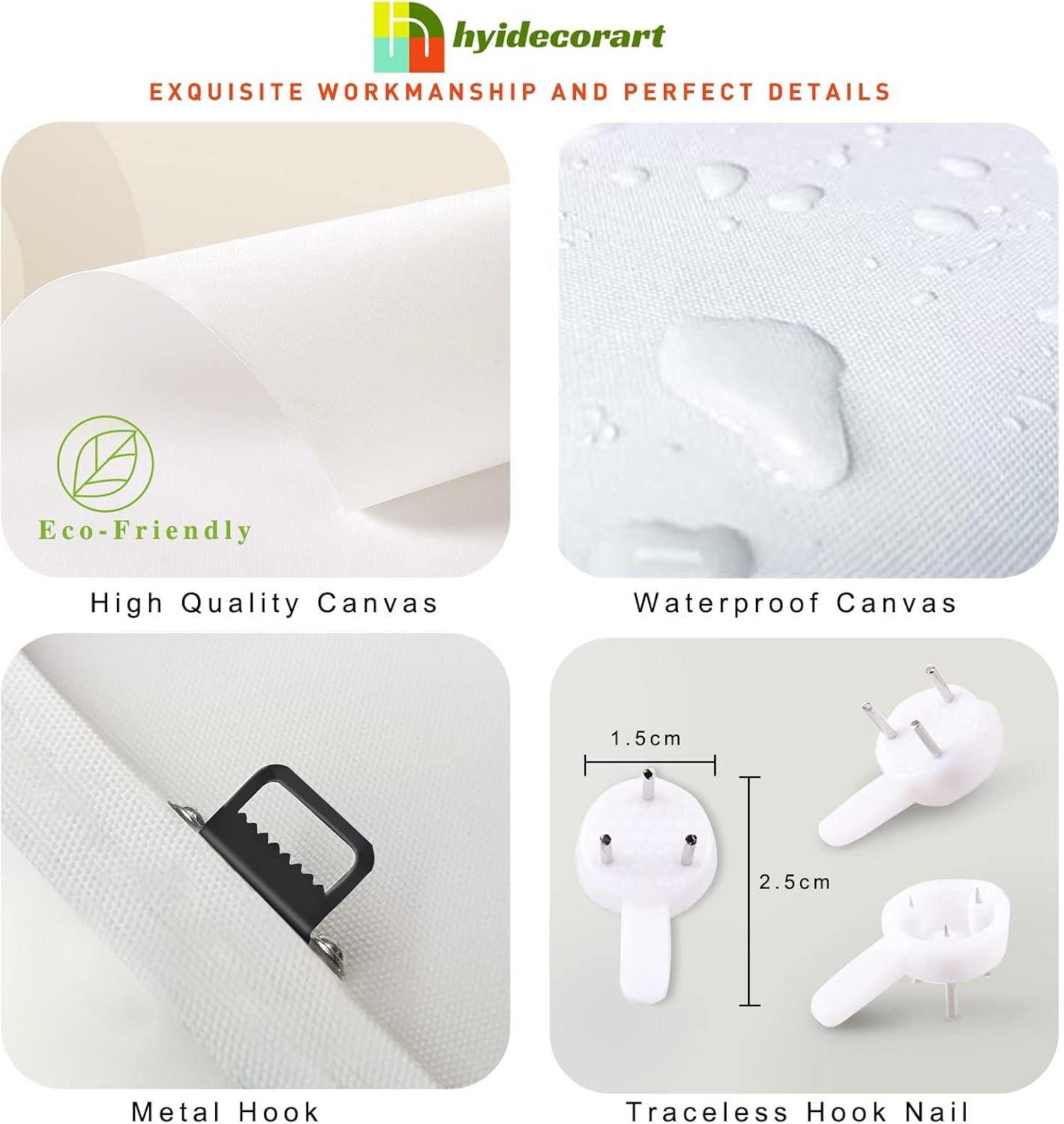 Bilder Blätter Natur Golden Pflanzen Leinwandbild 40x58cm 3er Set