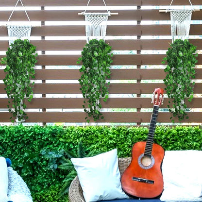 3er Set Künstliche Hängepflanzen 96cm, Gefälschtes Efeu, Balkon