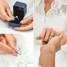 Verlobungsring Damen 1-2 Karat Moissanit Sterling Silber