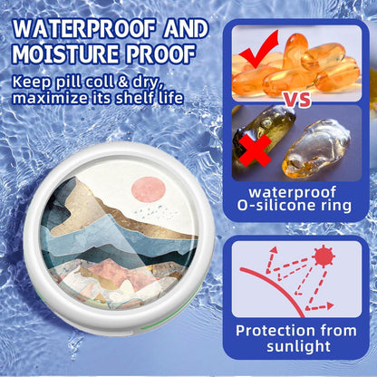 Tablettenbox 3 Fächer Pillendose Wasserdicht Medikamentenbox