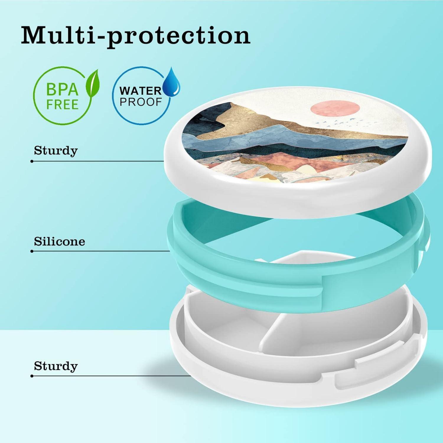 Wasserdichte Tablettenbox 3 Fächer Medikamentenbox für Reise