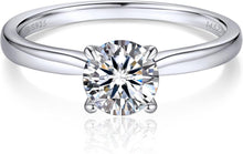 Verlobungsring Damen Moissainte Solitär 925 Silber D VVS1 1-Karat