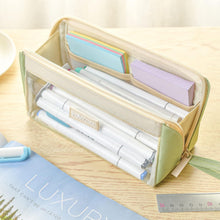 YOKUMA Federmäppchen Mädchen Durchsichtig Schule Kosmetik