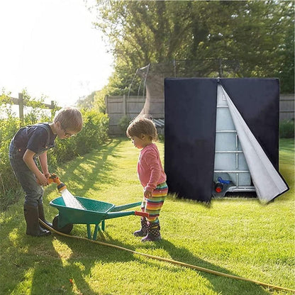 IBC Tank Abdeckung 1000l wasserdicht UV-Reißverschluss Schwarz