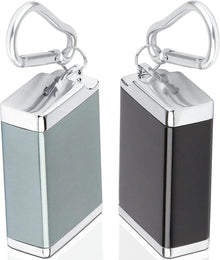 Taschenaschenbecher Geruchsdicht 2 Stück Reiseaschenbecher Schwarz