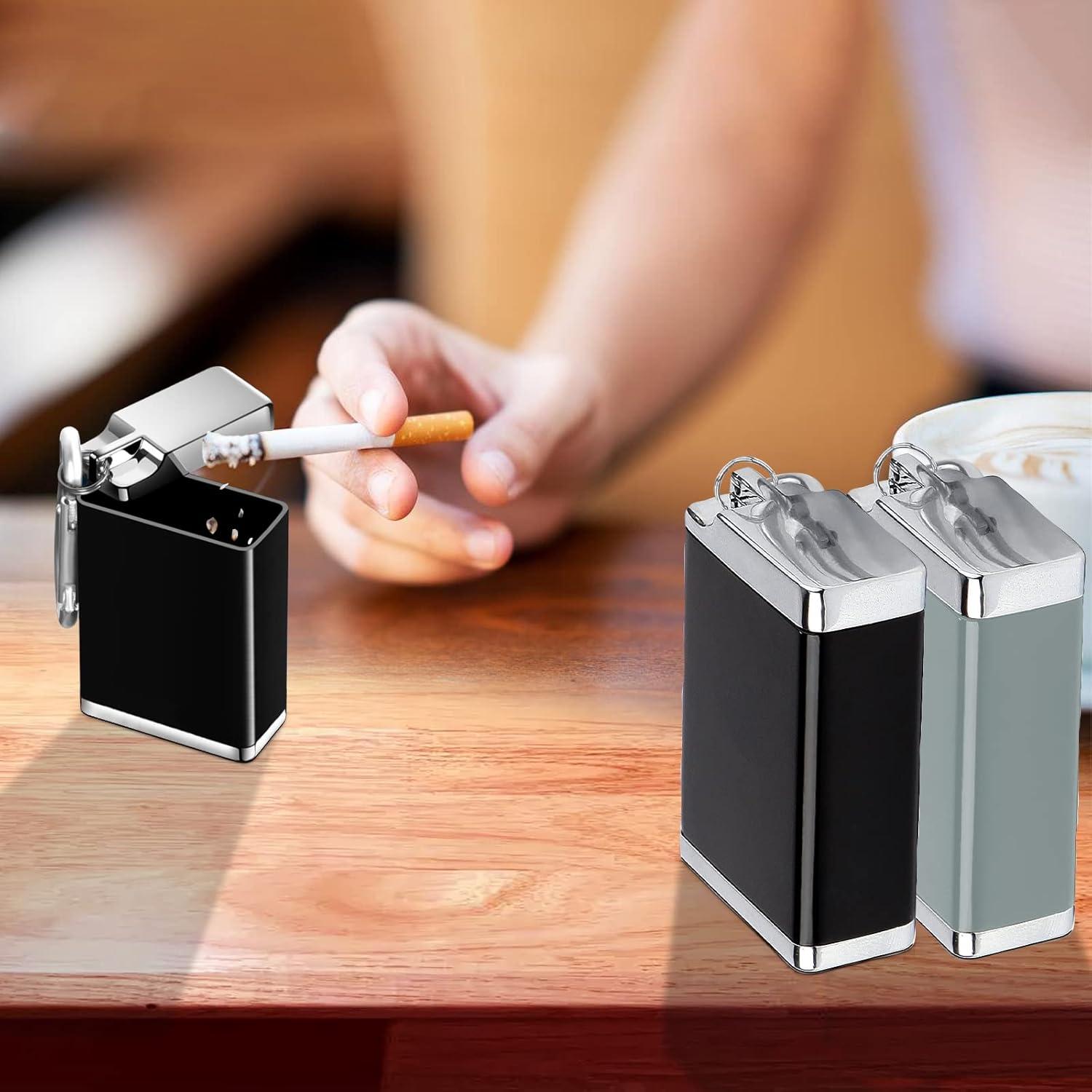 Geruchsdichter Taschenaschenbecher 2er Set für unterwegs