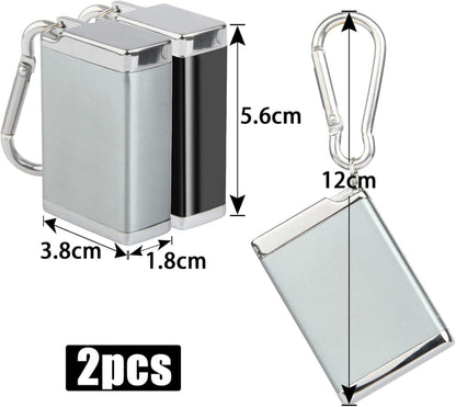 Taschenaschenbecher Unterwegs Geruchsdicht 2 Stück to go Tragbar