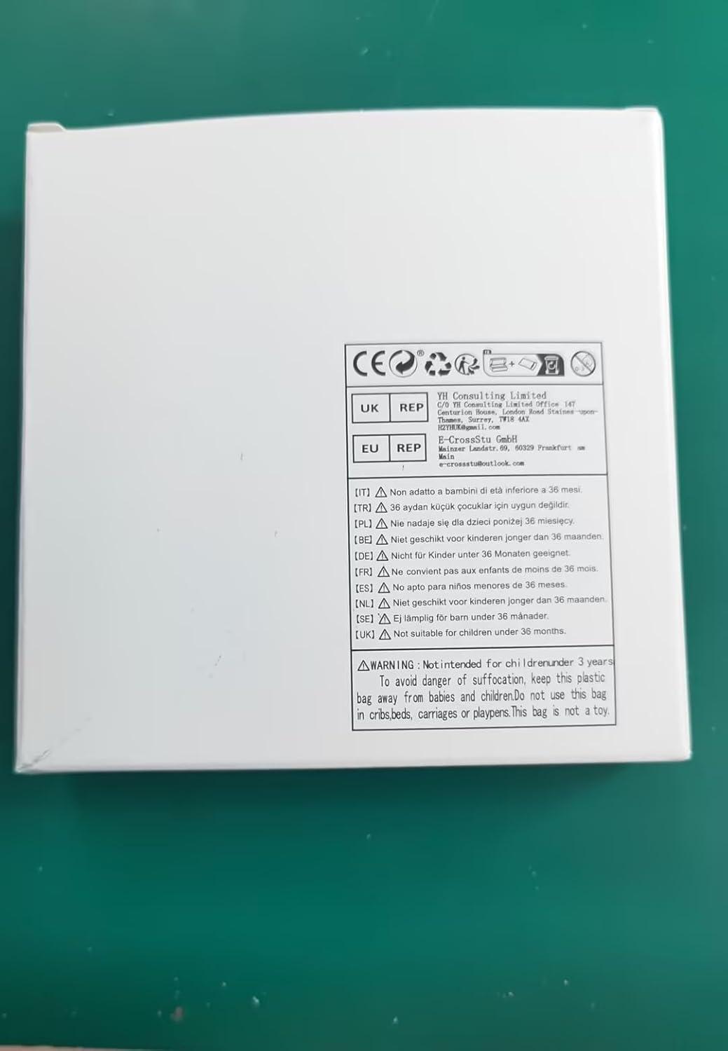 Taschenaschenbecher für Unterwegs 2 Stück Geruchsdicht Schwarz Silber