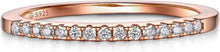 Moissanit Verlobungsring Eternity Ring Silber 925 Rose 61