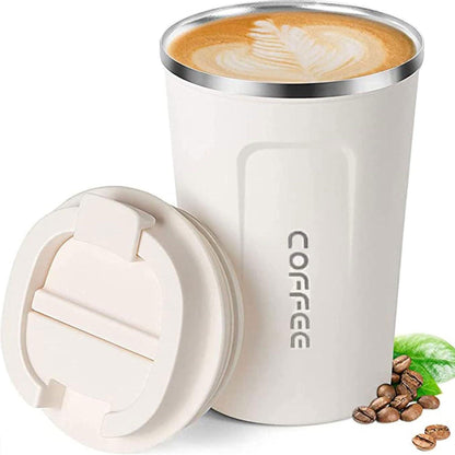 ERBO Kaffeebecher to go Thermobecher Auslaufsicher 380ml