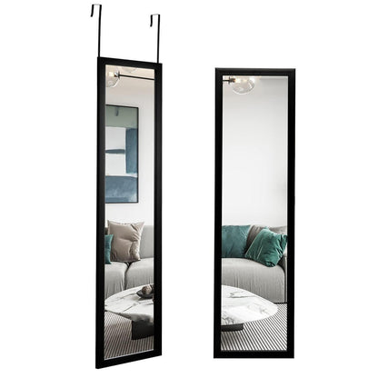 Ganzkörperspiegel Wand & Tür – 119x33cm, Schwarz