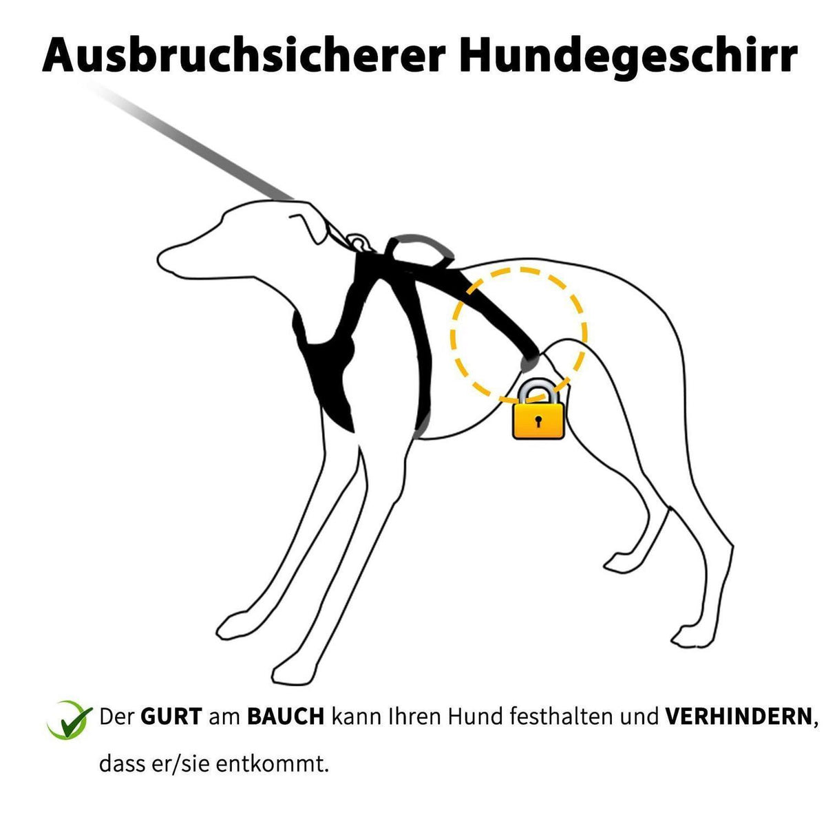 Ausbruchsicher Hundegeschirr Gepolstert Rosa L