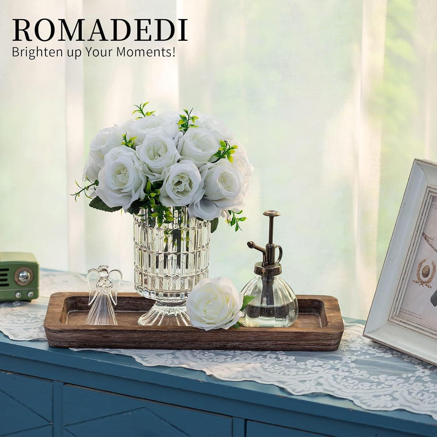 Holztablett Rechteckig Rustikale Deko 40cm x 17cm Kerzentablett