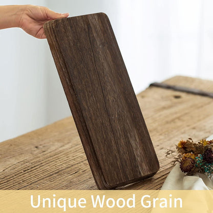 Holztablett Rechteckig 40x17cm Rustikales Kerzentablett Deko-Wohnzimmer