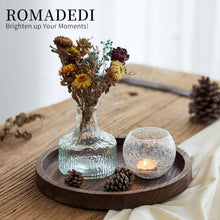 Holztablett 30cm Rund Deko Landhausstil Rustikale Tischdeko