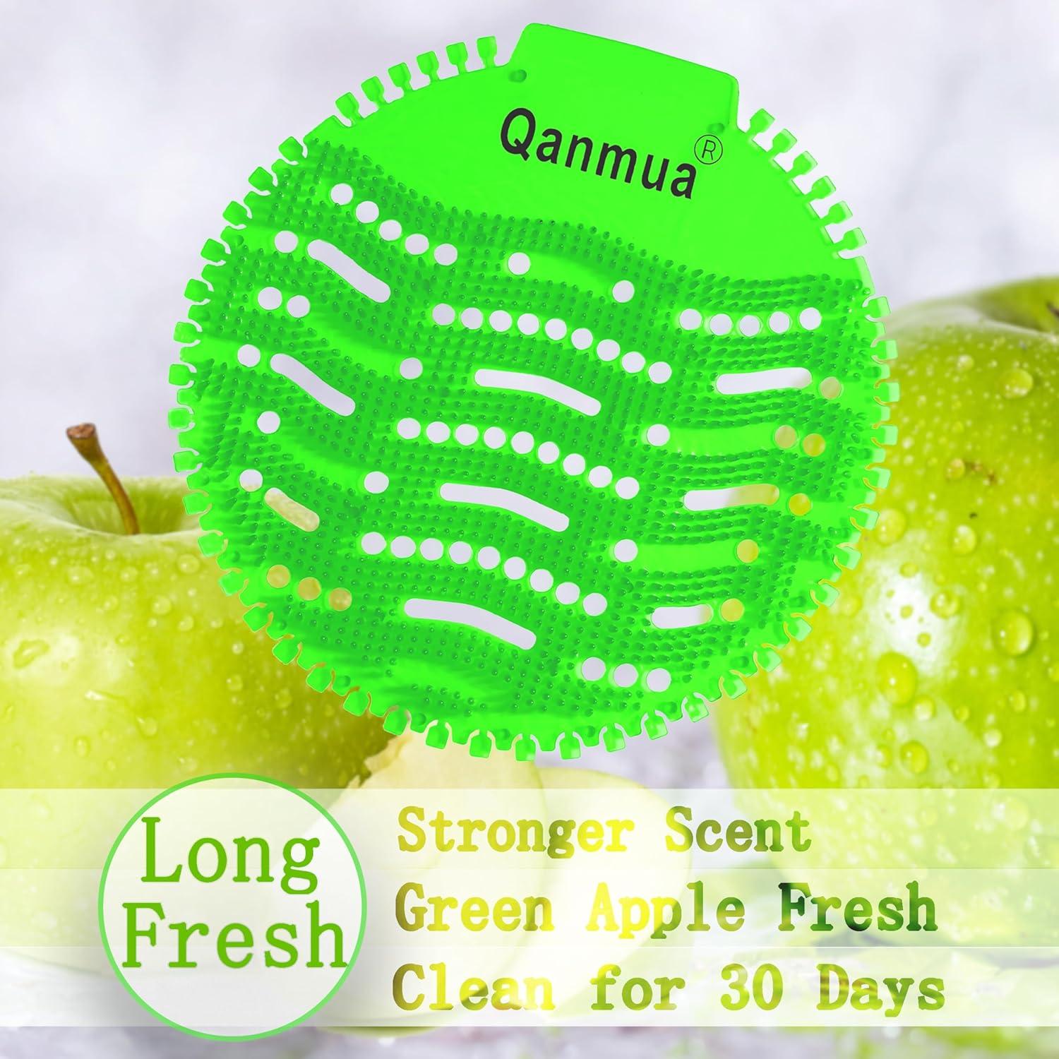Urinalsieb mit Duft 10 Stück Grüner Apfel Lufterfrischer 30 Tage