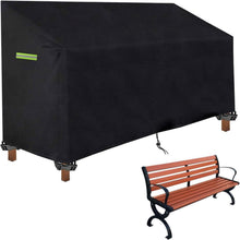 Gartenbank Schutzhülle 2/3 Sitzer Schwarz 165x67x65/91cm