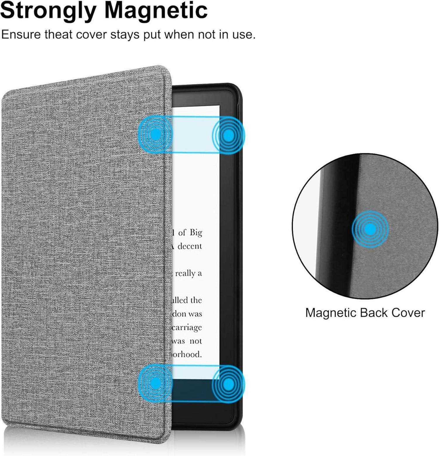 HoYiXi Kindle 11. Generation 2022 Release Slim Lederhülle - Grau